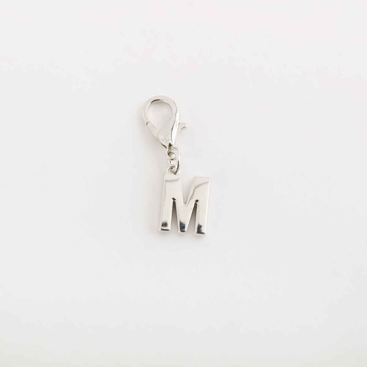 Carpisa Carpisa Letter M Charm Rose Gold Plated Initial Pendant with Lobster Clasp