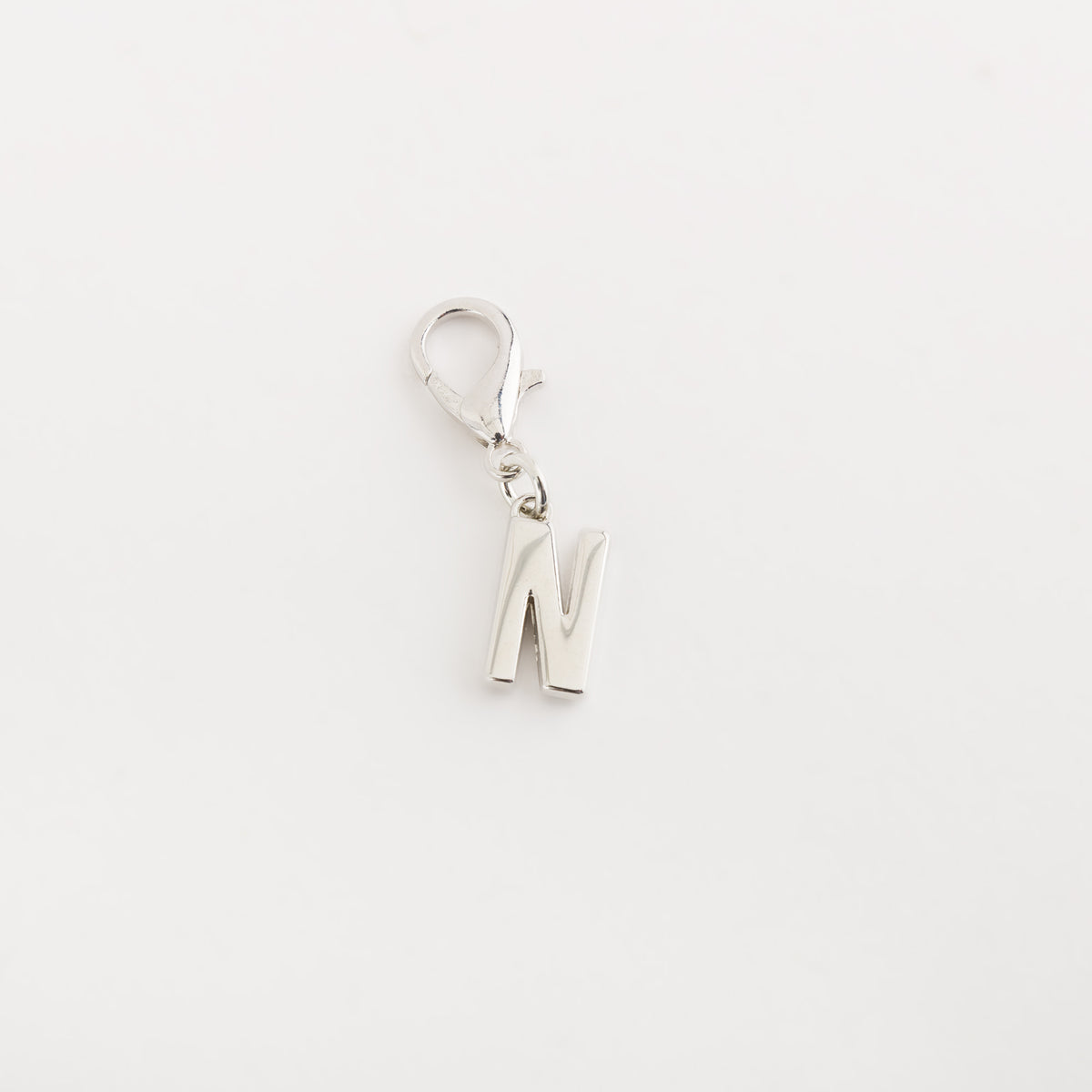 Carpisa Carpisa Letter N Charm Rose Gold Plated Initial Pendant with Lobster Clasp