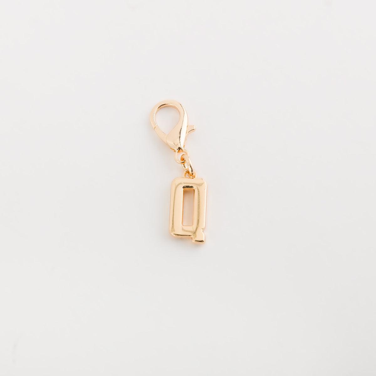 Carpisa Carpisa Letter Q Charm Rose Gold Plated Initial Pendant with Lobster Clasp