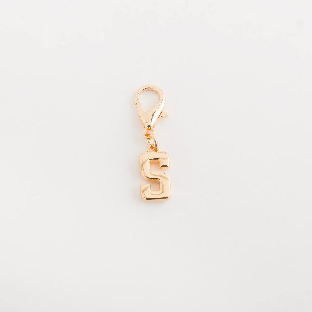 Carpisa Carpisa Letter S Charm Rose Gold Plated Initial Pendant with Lobster Clasp