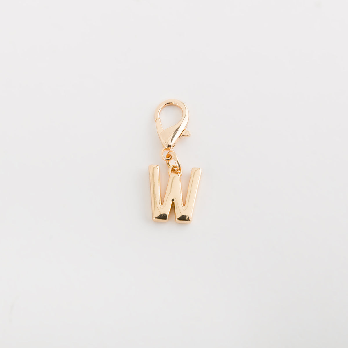 Carpisa Carpisa Letter W Charm Rose Gold Plated Initial Pendant with Lobster Clasp