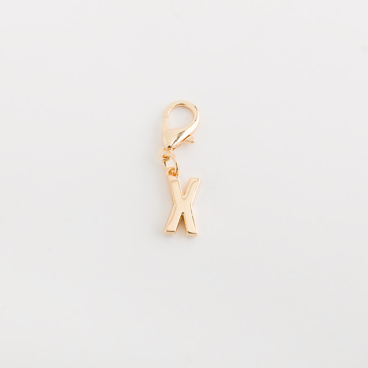 Carpisa Carpisa Letter X Charm Rose Gold Plated Initial Pendant with Lobster Clasp