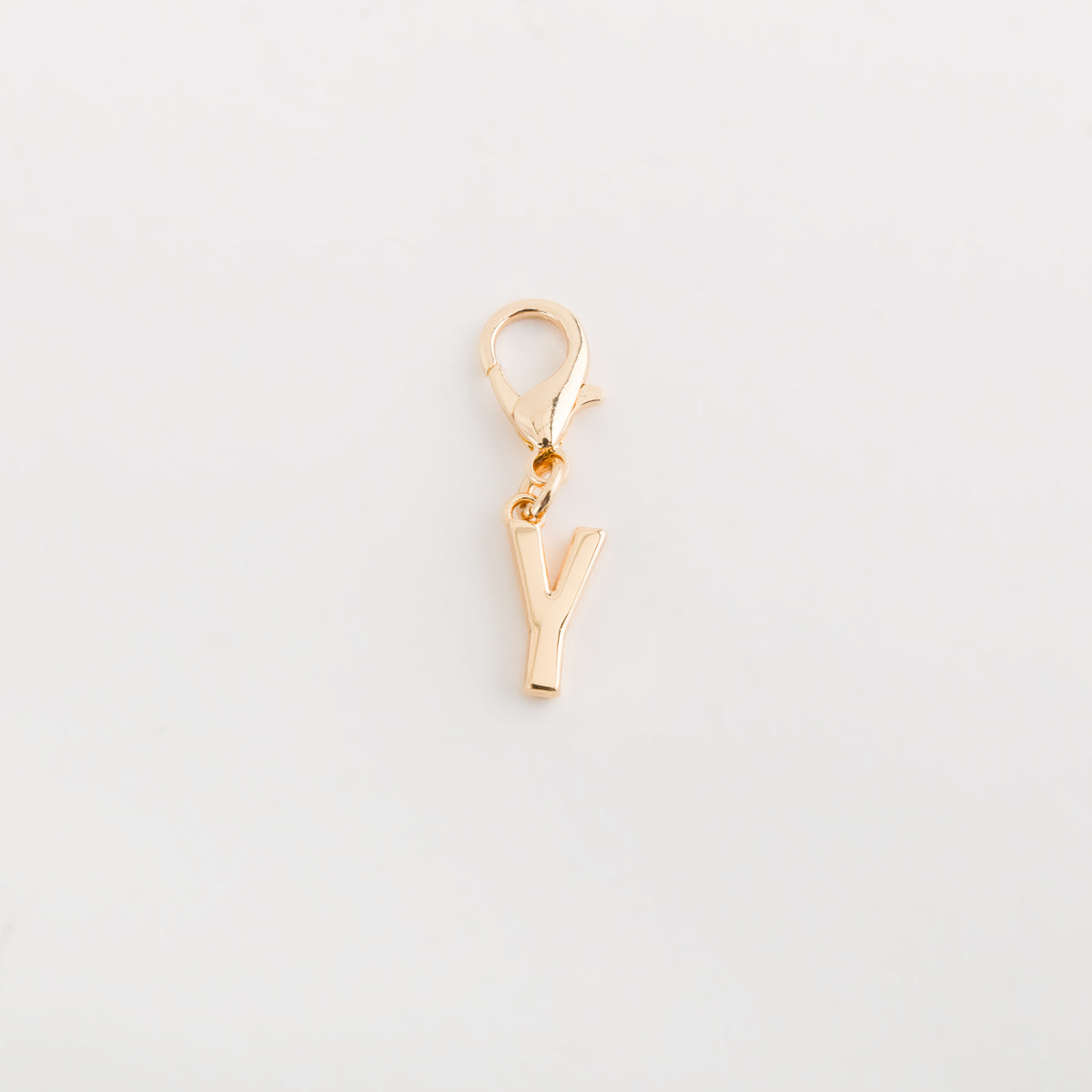 Carpisa Carpisa Letter Y Charm Rose Gold Plated Initial Pendant with Lobster Clasp