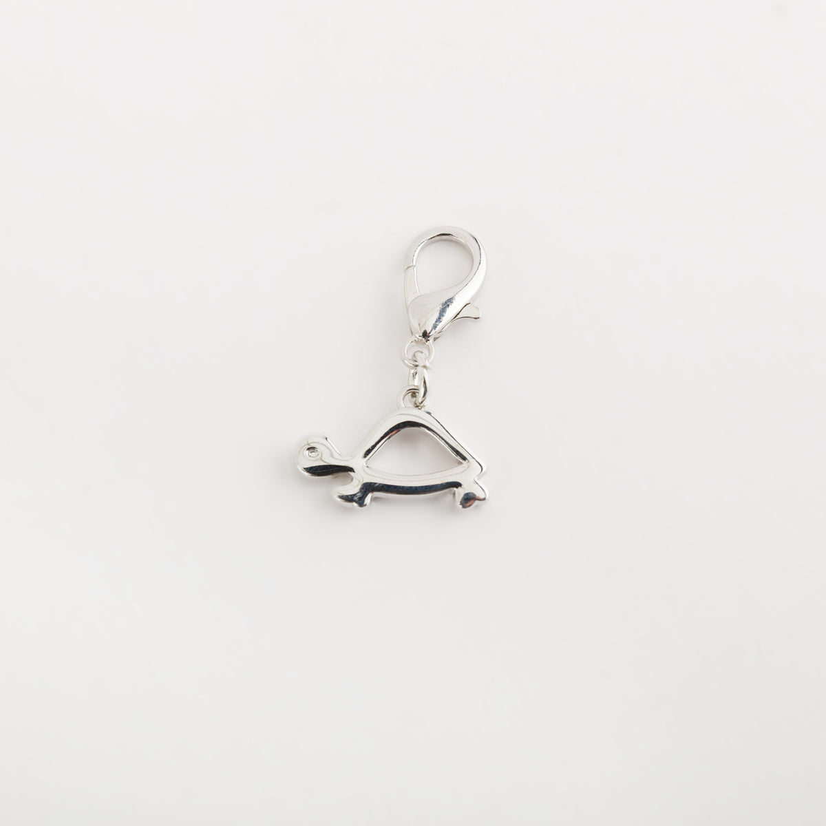Carpisa Carpisa turtle Charm Silver Plated Initial Pendant with Lobster Clasp