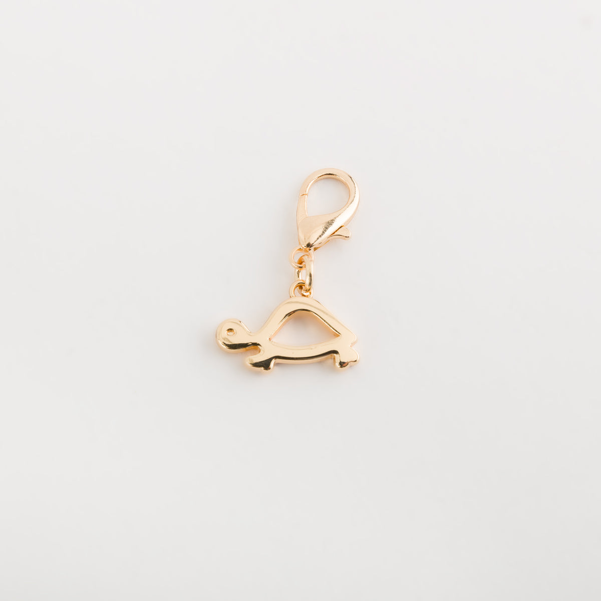 Carpisa Carpisa turtle Charm Silver Plated Initial Pendant with Lobster Clasp