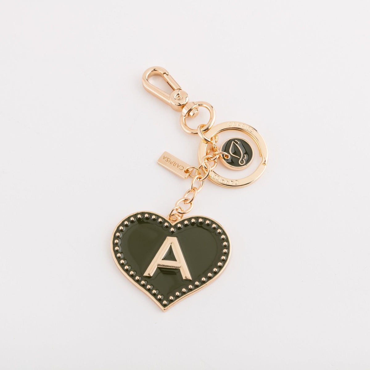 Carpisa Heart Letters Letter A Keyring