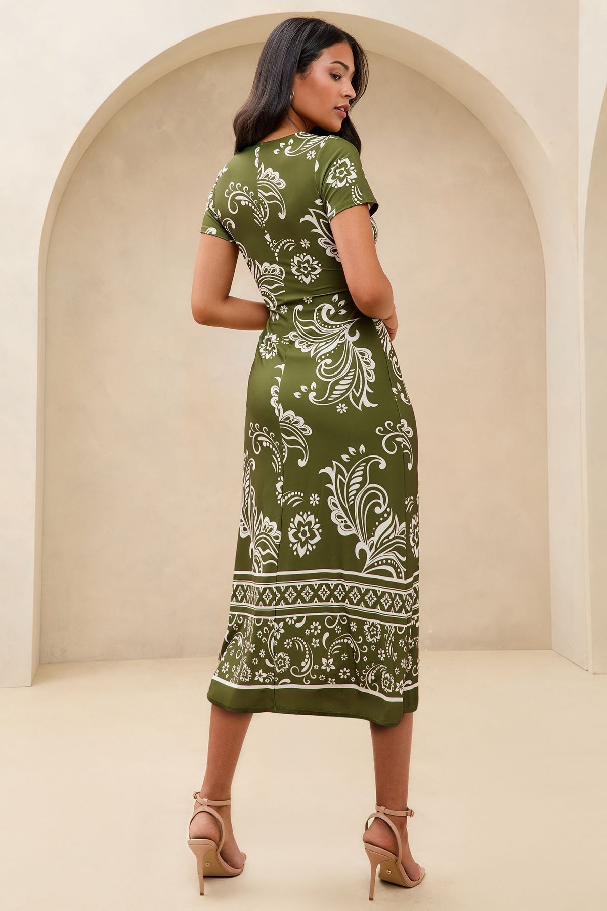 Lipsy London Mixed Print Jersey Midi Dress