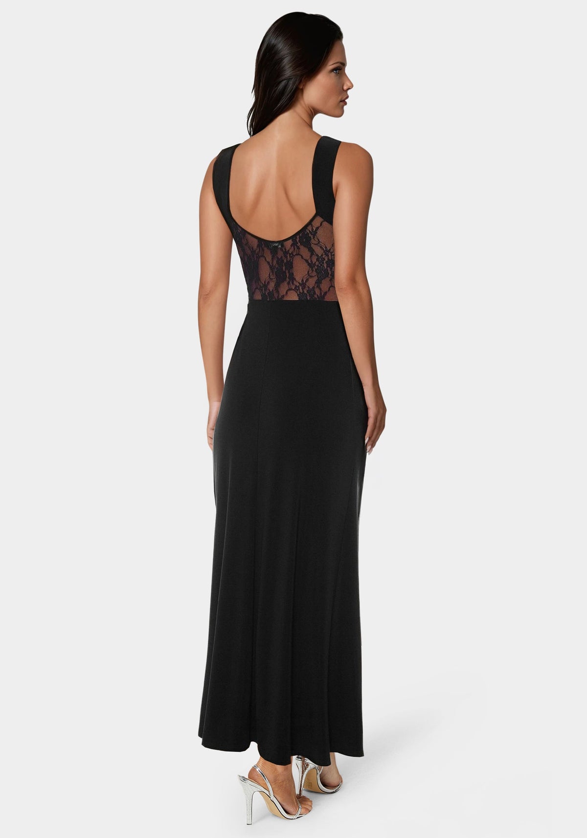 Jump Lace Inset Knit Slip Dress