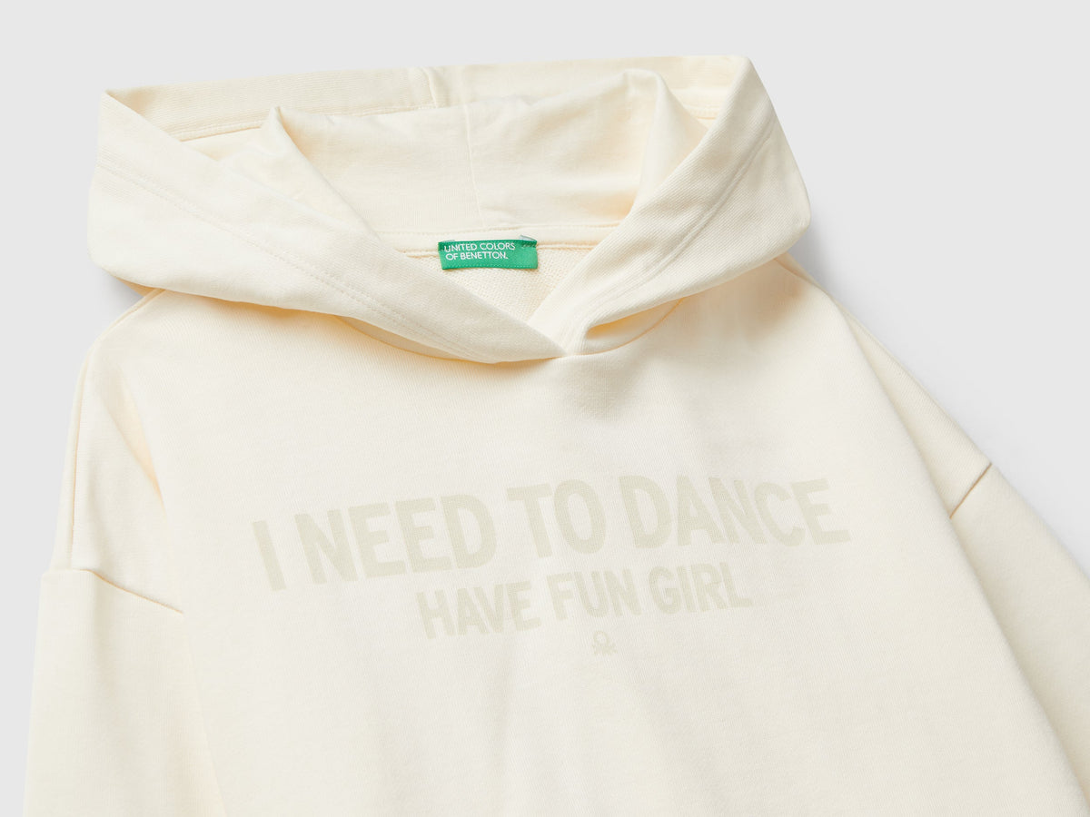 Benetton Sweatshirt with slogan print