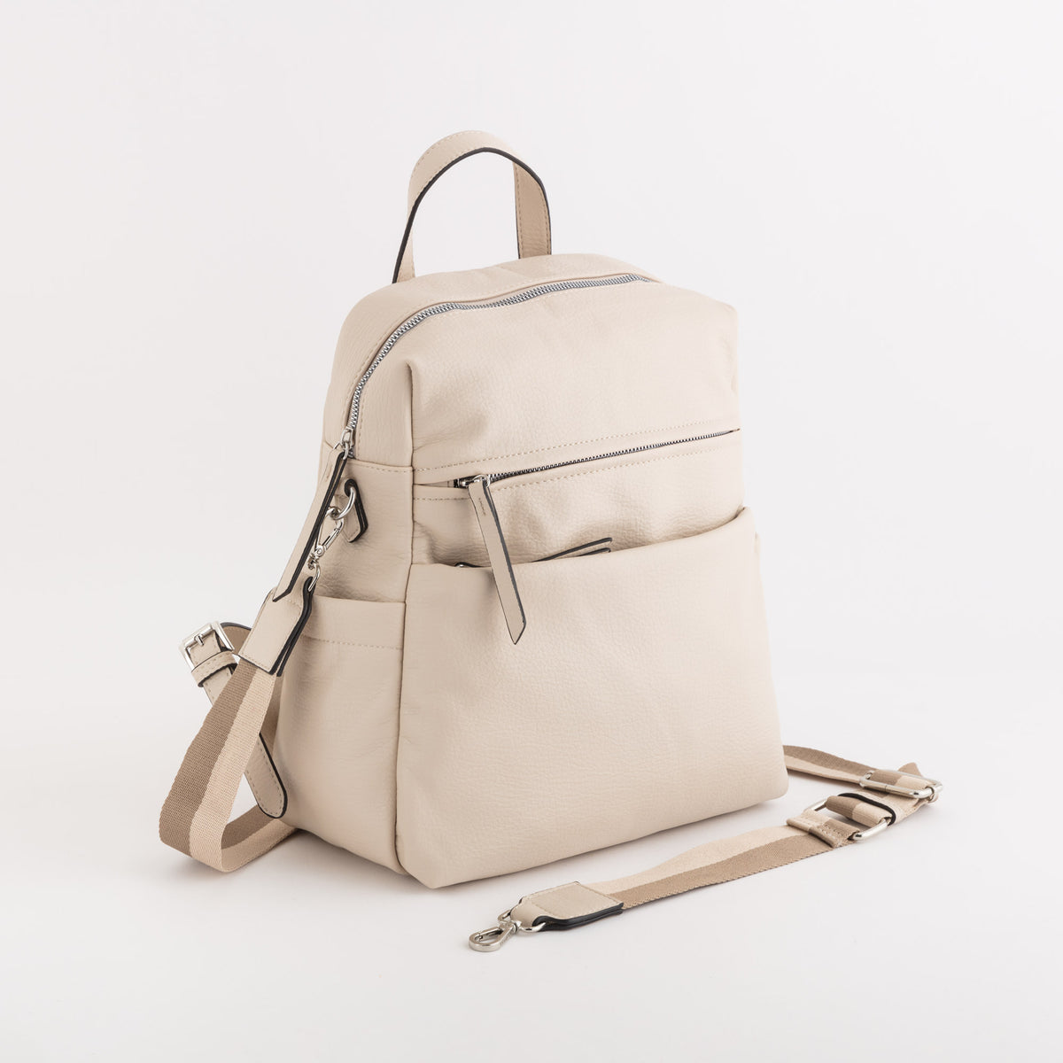 Carpisa Carpisa BOSTON Backpack with Front Pocket, Double Zipper