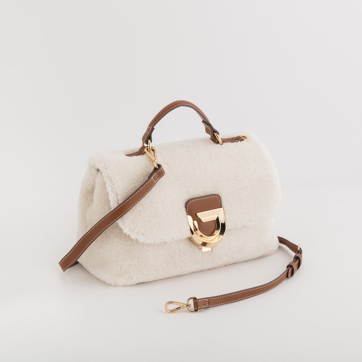 Carpisa Carpisa AOSTA Luxe Shearling Crossbody Bag
