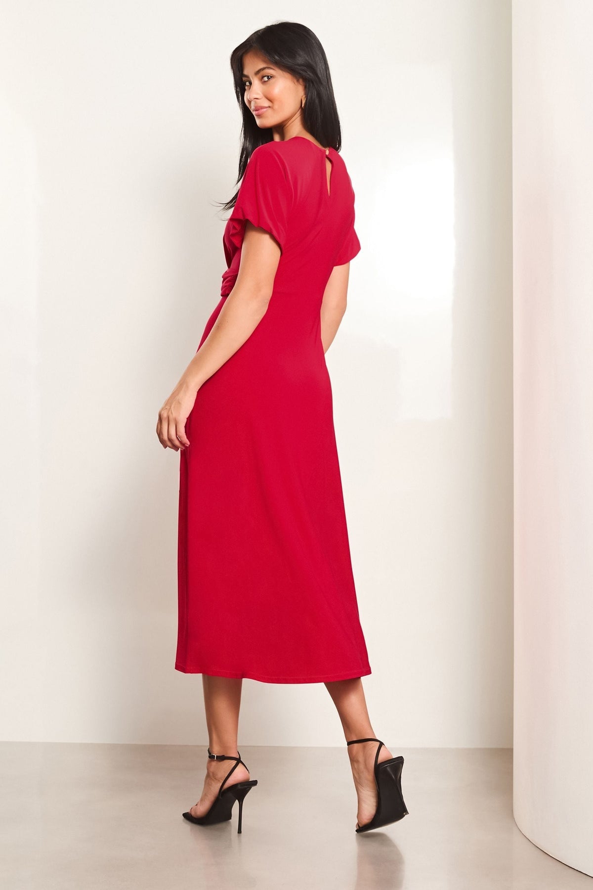 Lipsy London Cross-Front Midi Dress