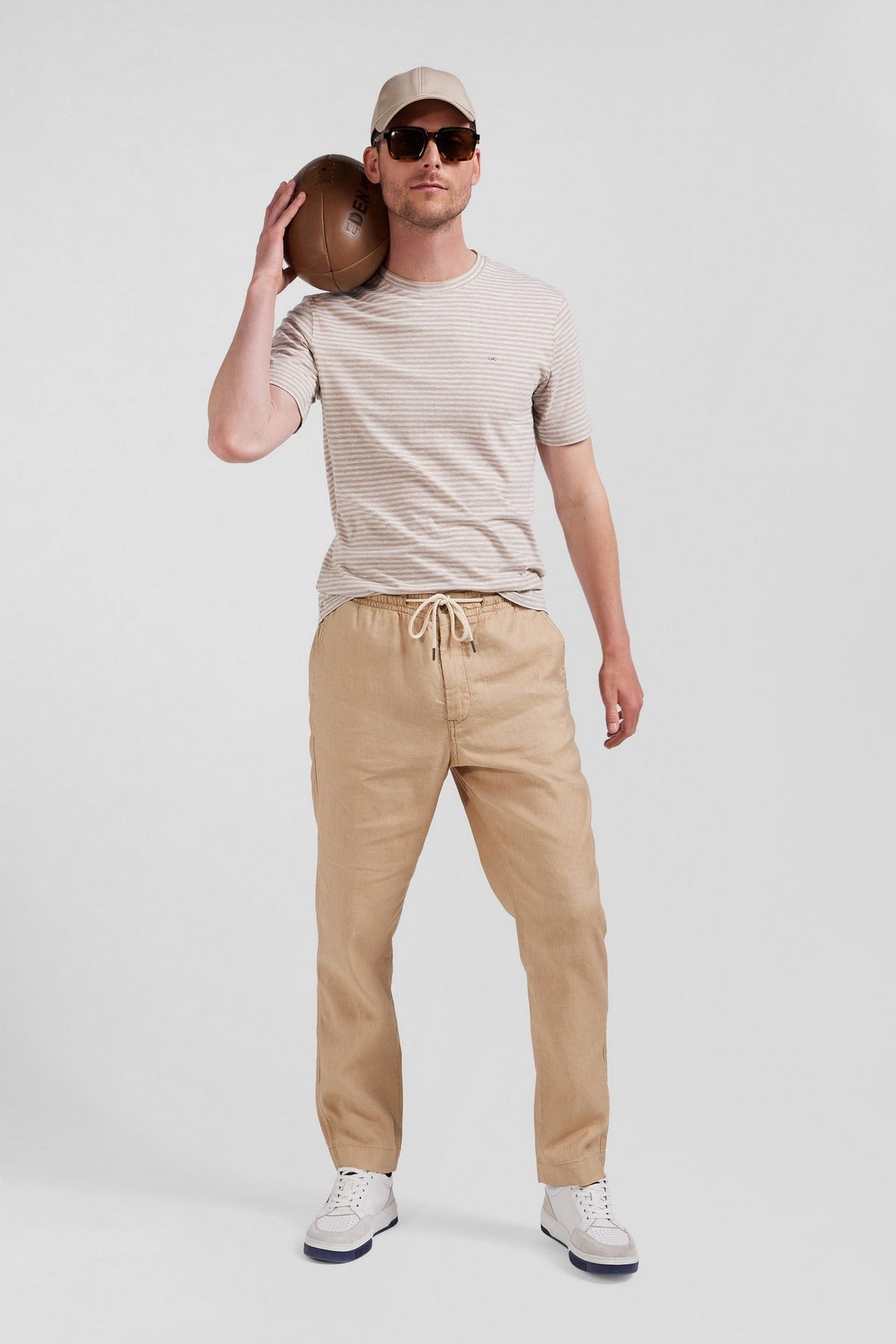 Eden Park Slim-Fit Drawstring Trousers