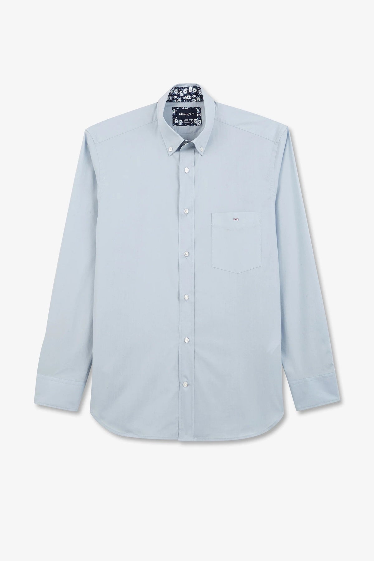 Eden Park Regular-Fit Shirt with Printed Collar Lining