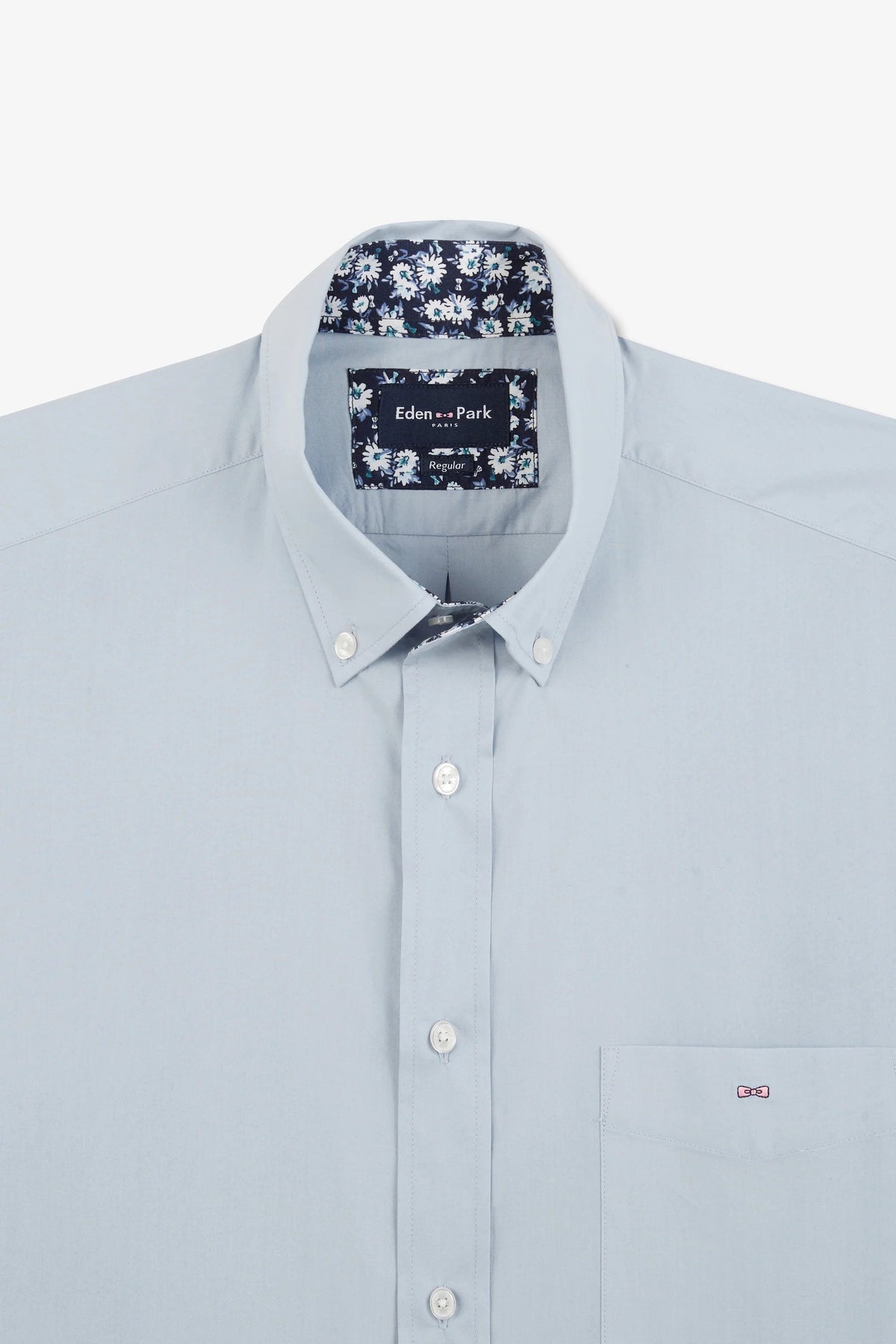 Eden Park Regular-Fit Shirt with Printed Collar Lining