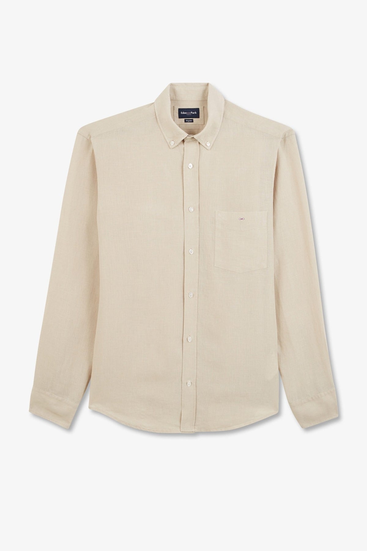 Eden Park Regular-Fit Linen Pocket Shirt