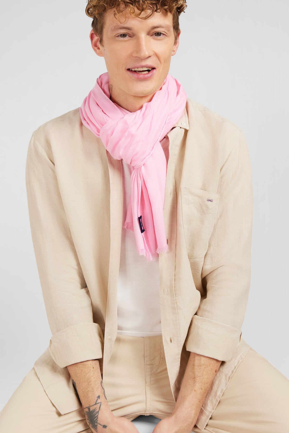Eden Park Regular-Fit Linen Pocket Shirt