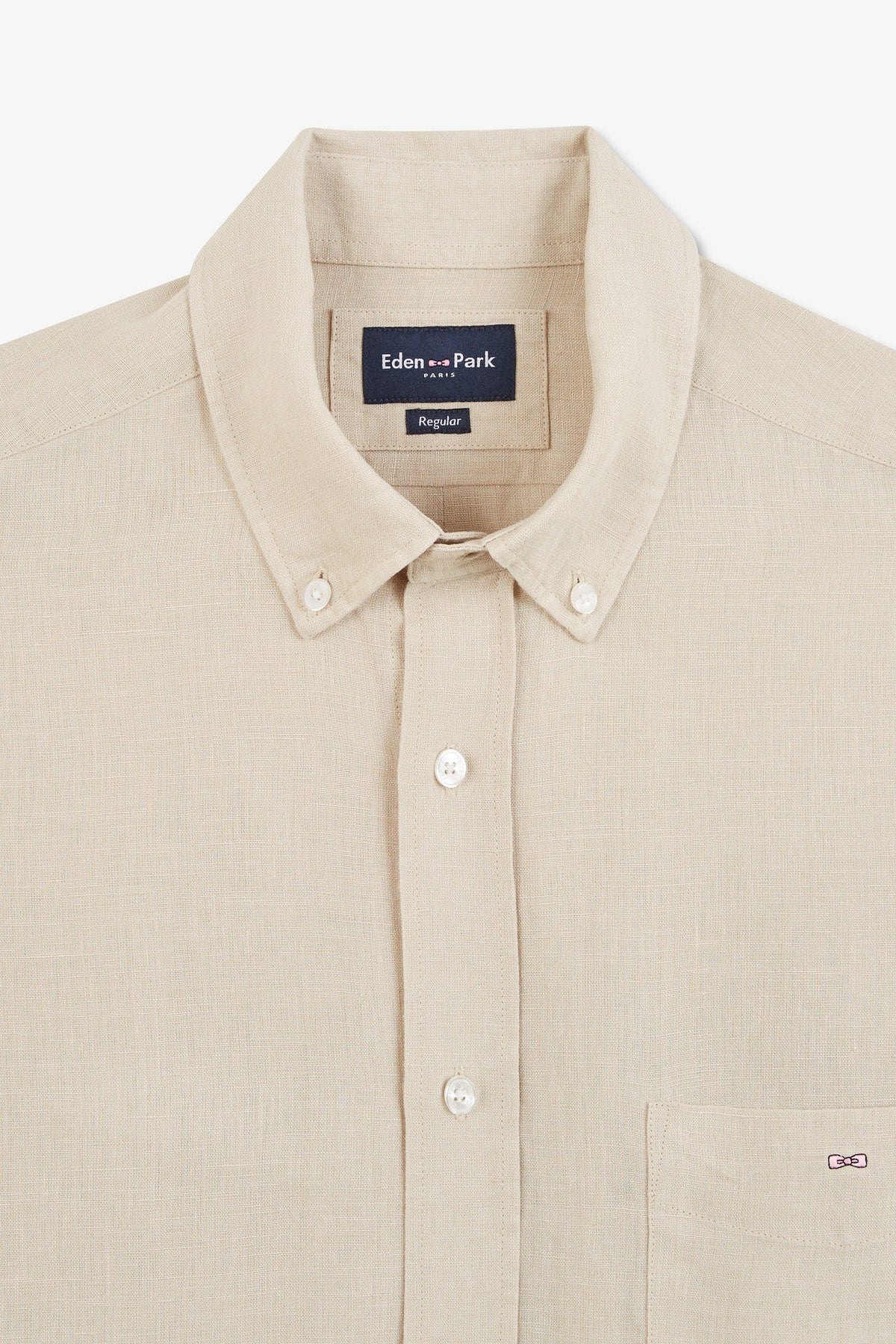 Eden Park Regular-Fit Linen Pocket Shirt