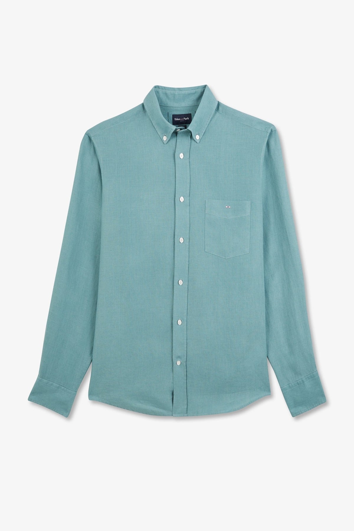 Eden Park Regular-Fit Linen Pocket Shirt