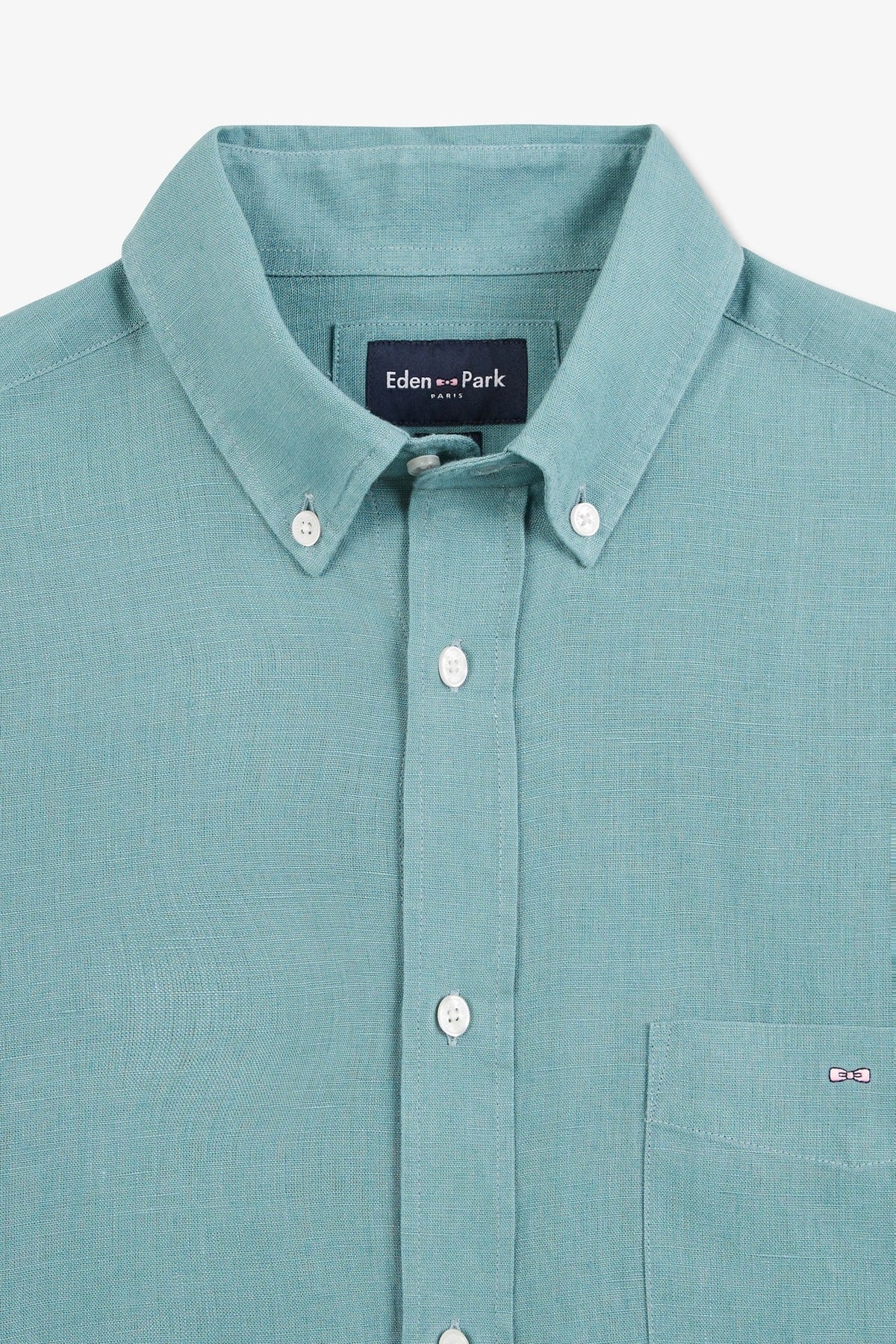 Eden Park Regular-Fit Linen Pocket Shirt