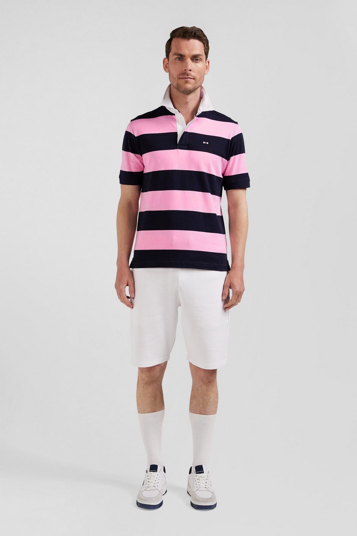Eden Park Short-Sleeve Striped Rugby Shirt