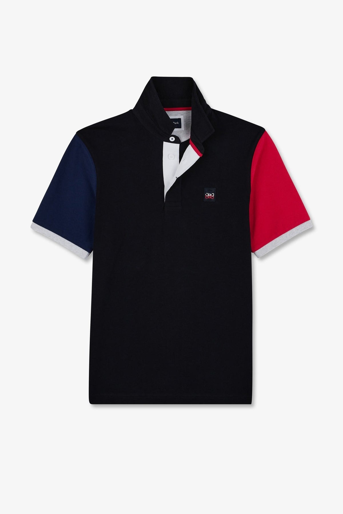 Eden Park Short-Sleeve Colour-Block Rugby Shirt