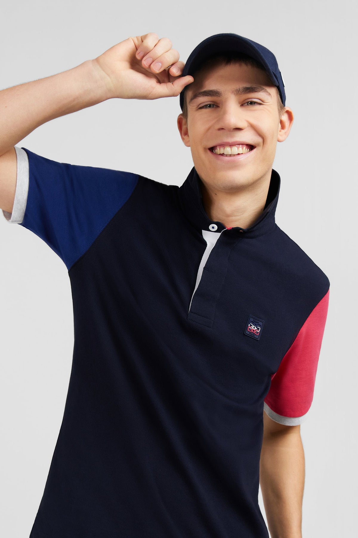Eden Park Short-Sleeve Colour-Block Rugby Shirt