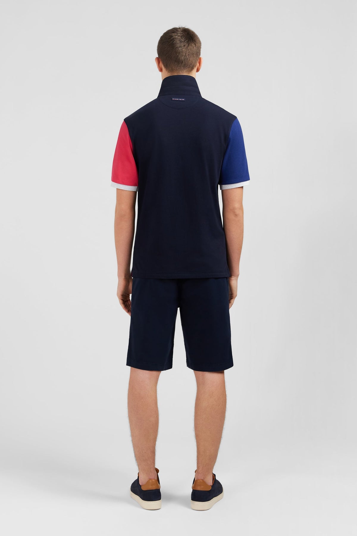 Eden Park Short-Sleeve Colour-Block Rugby Shirt