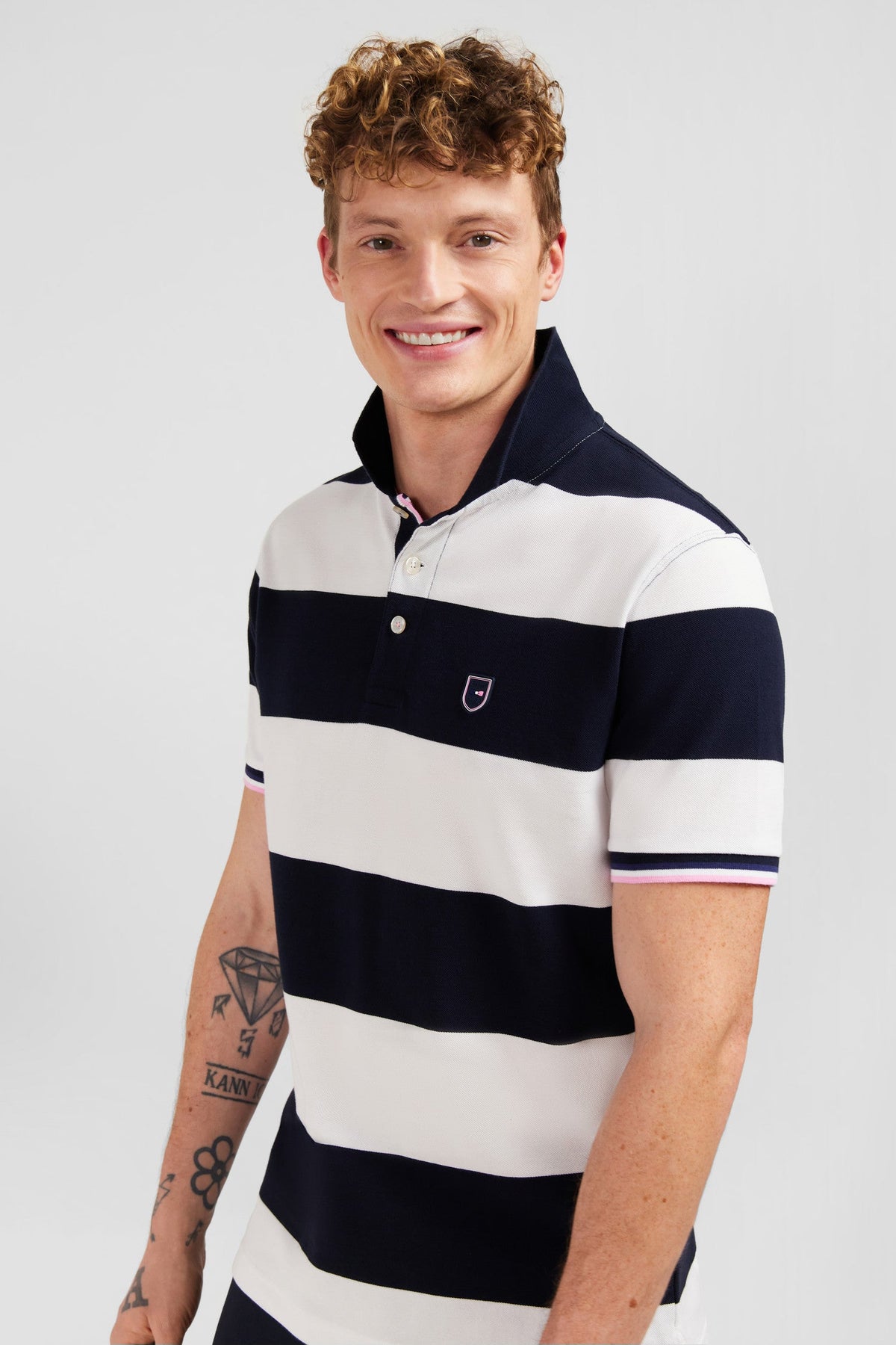Eden Park Relaxed-Fit Striped Polo Shirt