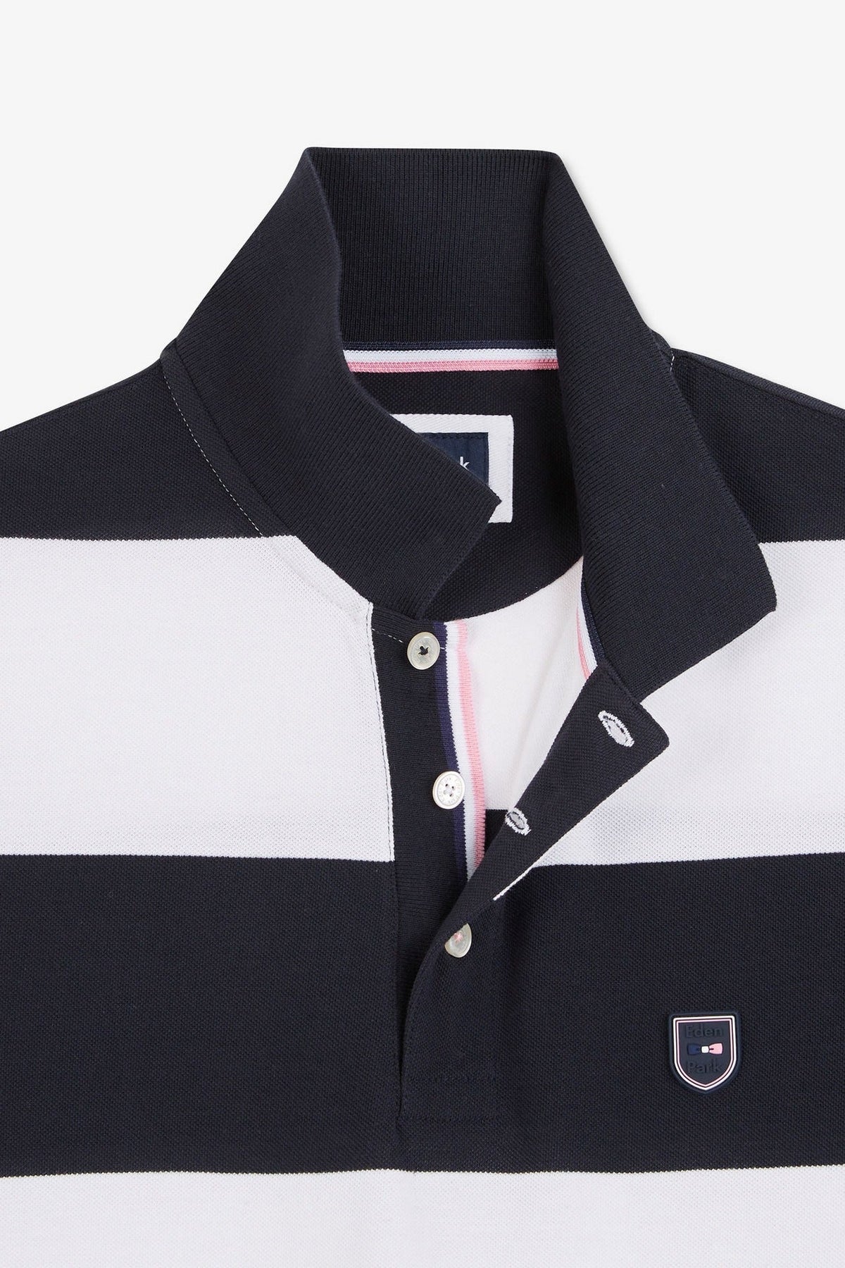 Eden Park Relaxed-Fit Striped Polo Shirt