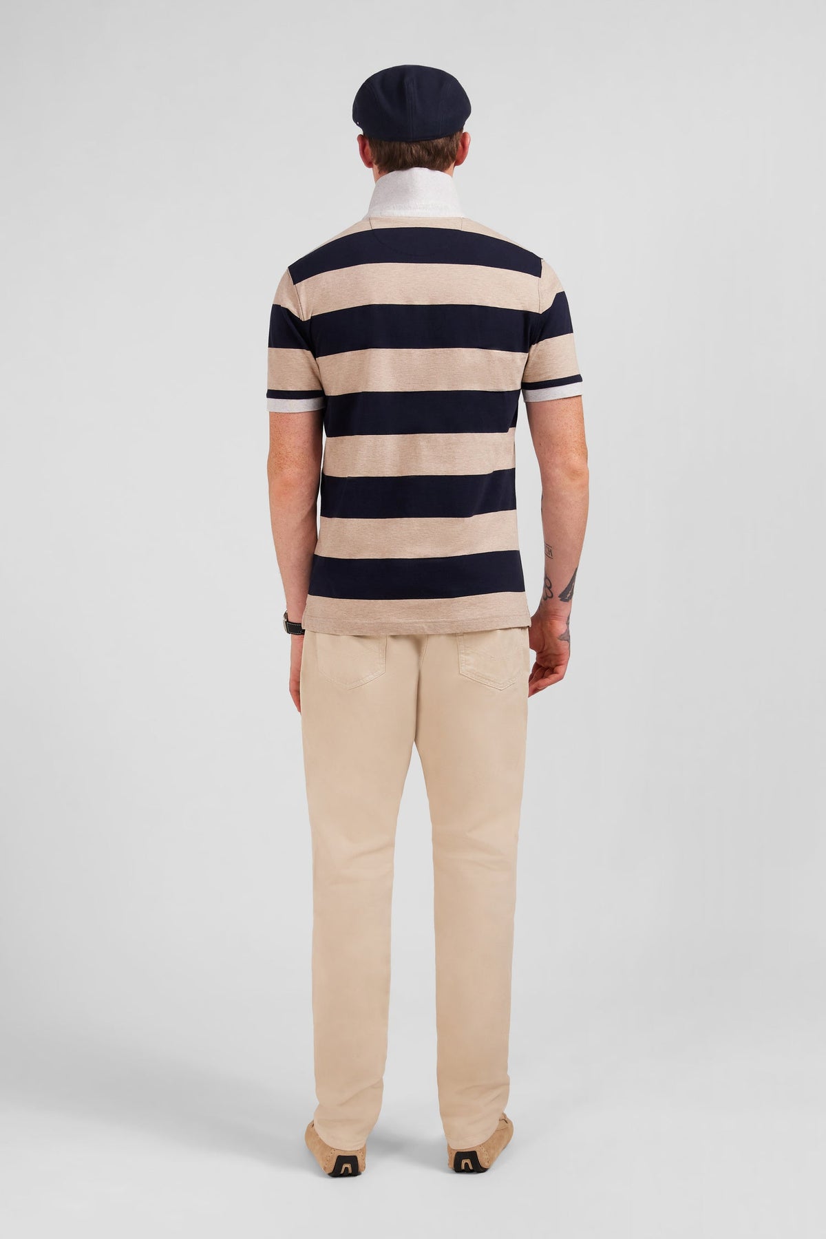 Eden Park Short-Sleeve Striped Rugby Polo