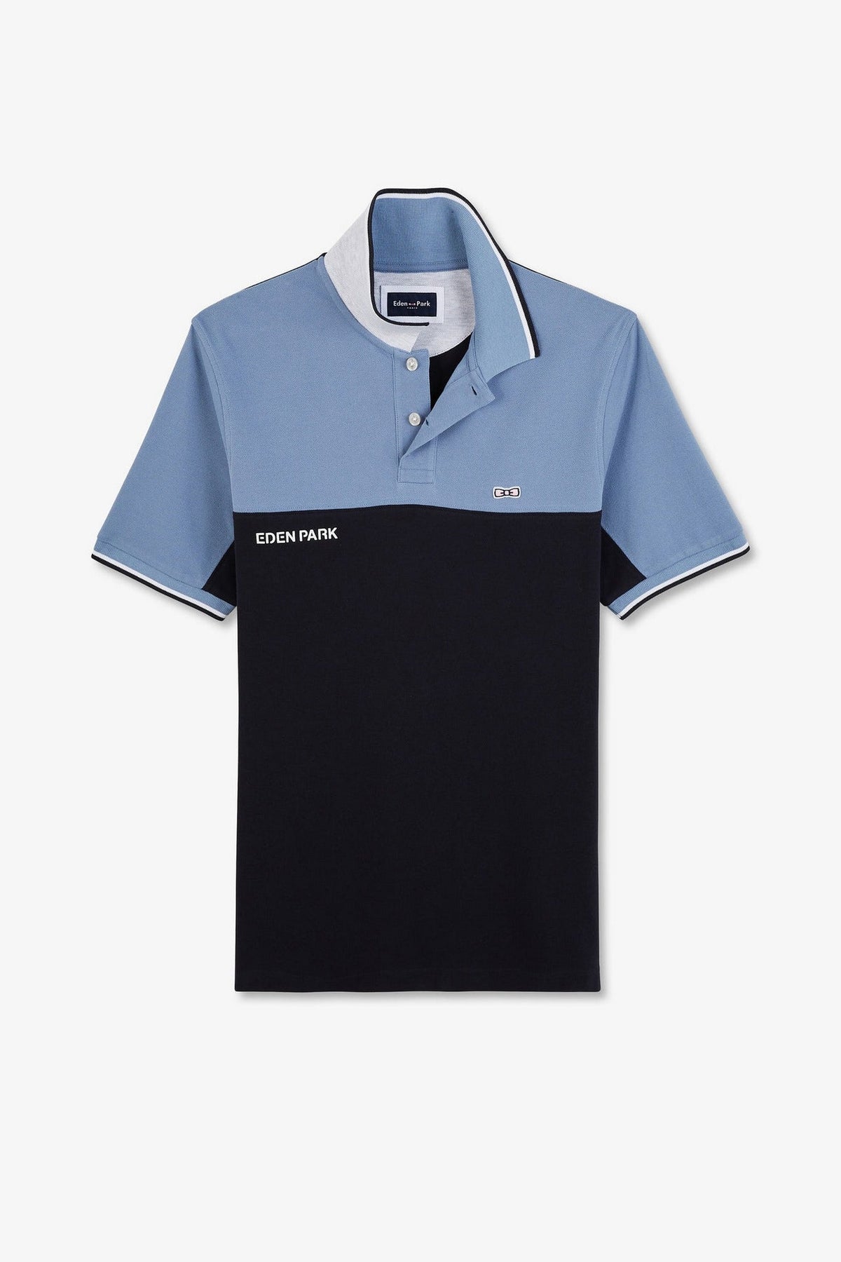 Eden Park Colour-Block Regular-Fit Polo Shirt