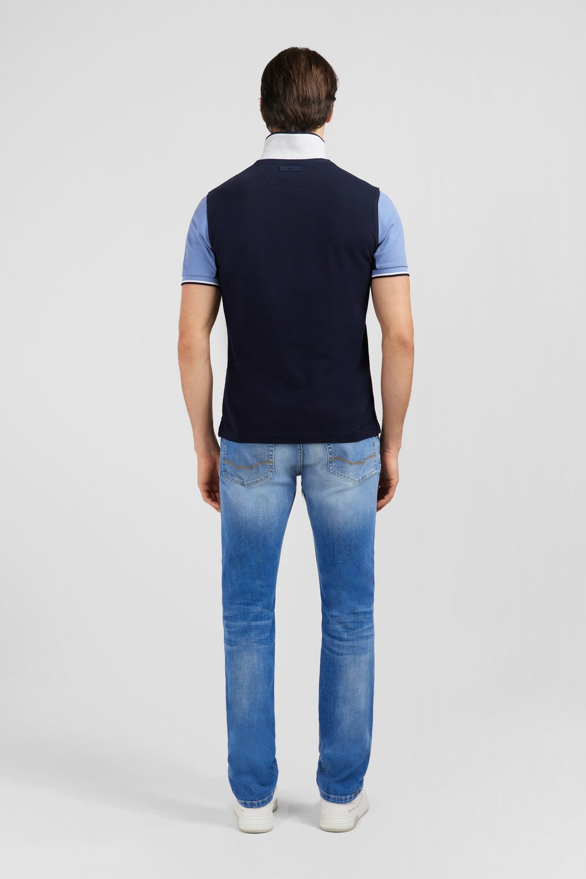 Eden Park Colour-Block Regular-Fit Polo Shirt