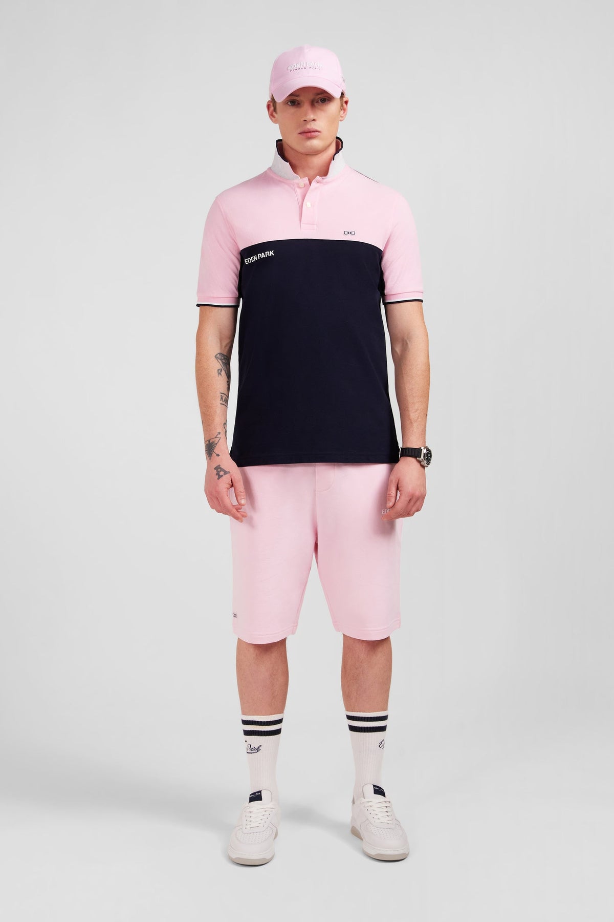 Eden Park Colour-Block Regular-Fit Polo Shirt