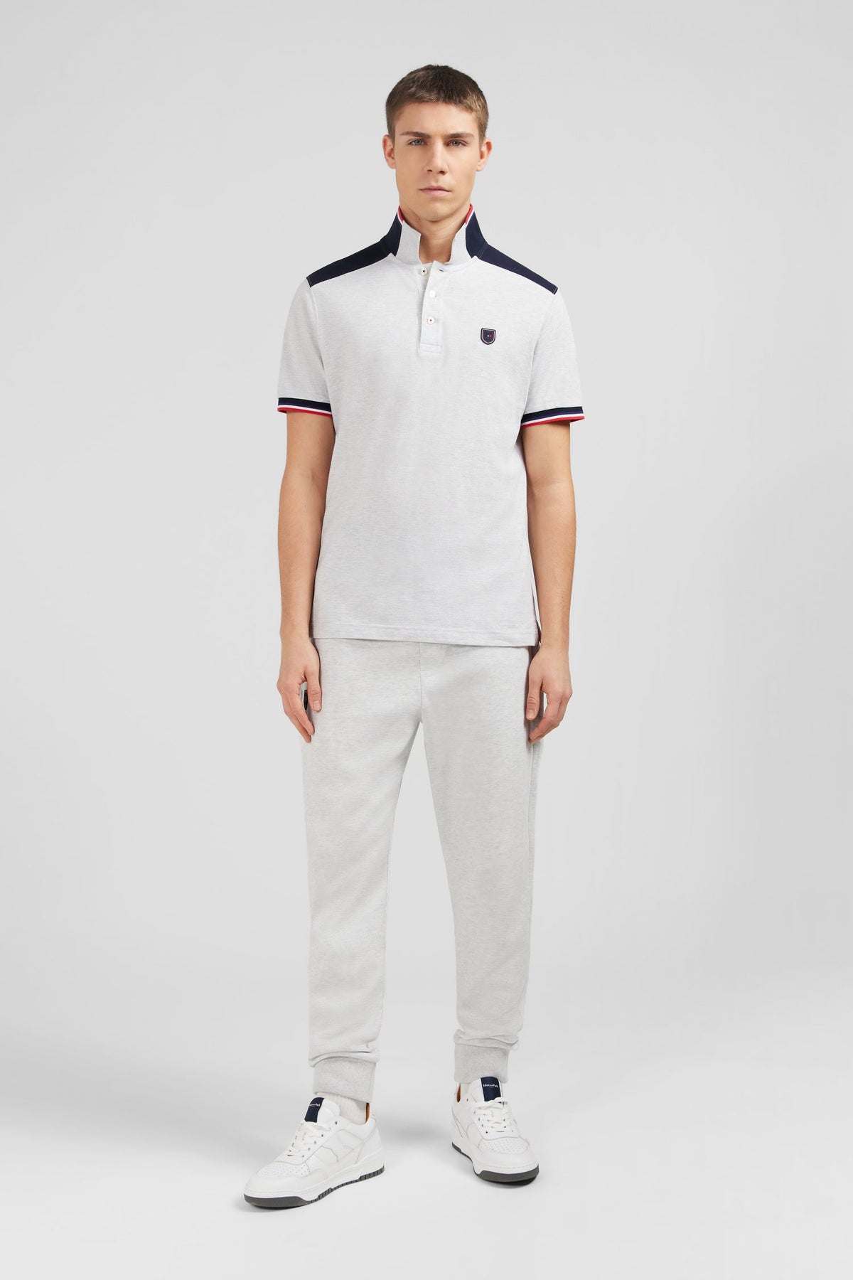 Eden Park Contrast-Yoke Regular-Fit Polo Shirt