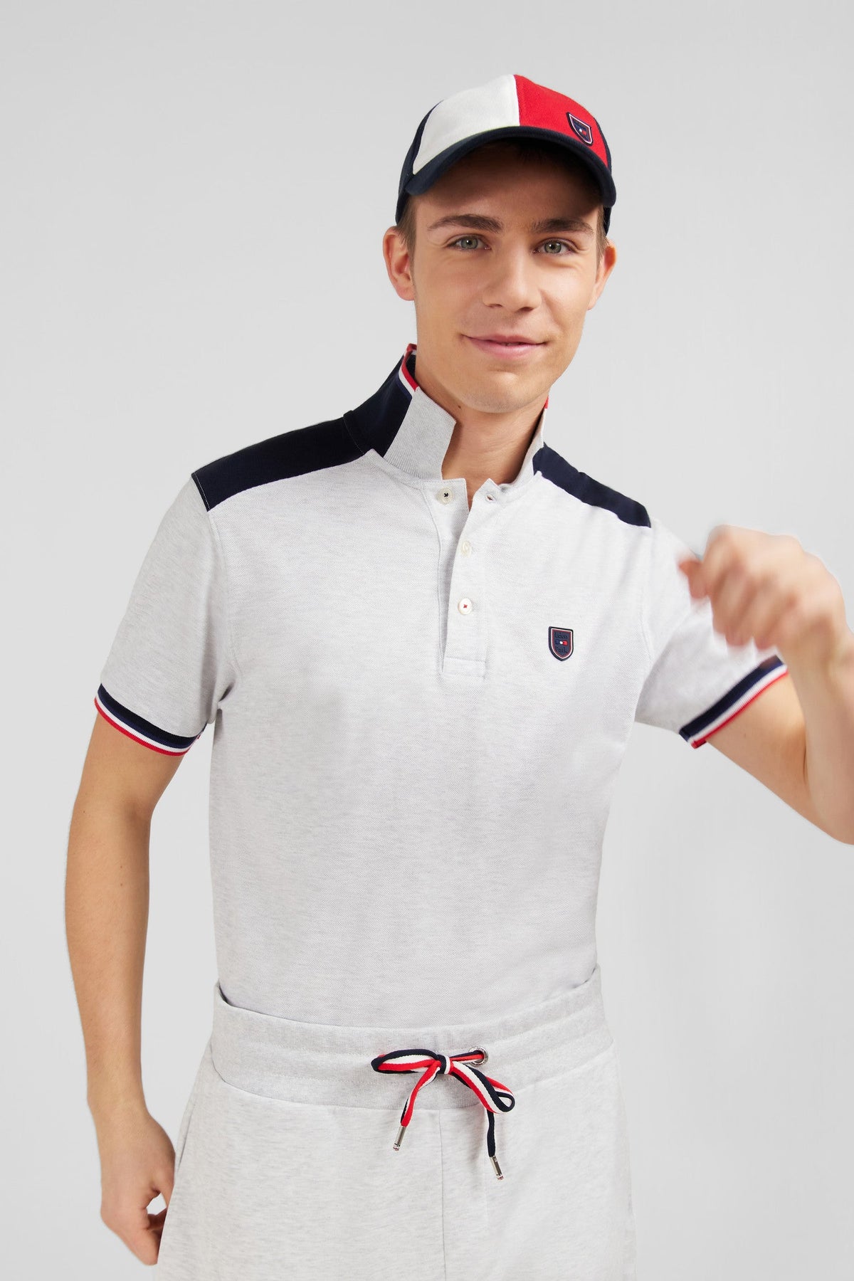 Eden Park Contrast-Yoke Regular-Fit Polo Shirt