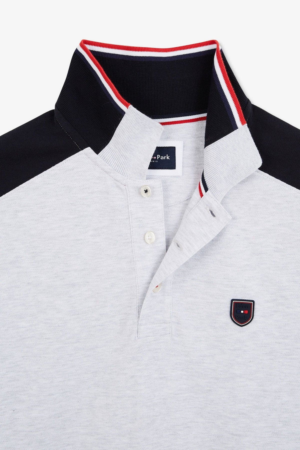Eden Park Contrast-Yoke Regular-Fit Polo Shirt