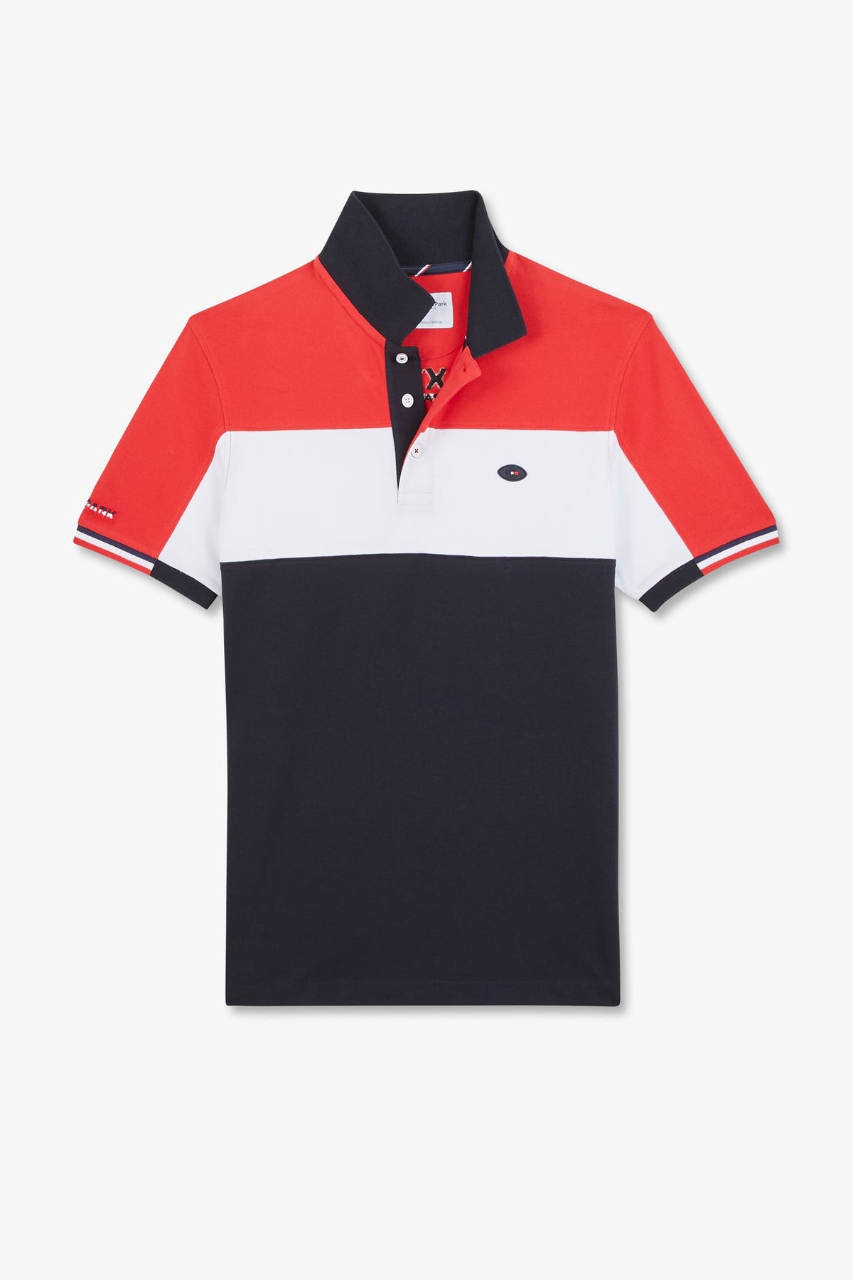 Eden Park Tri-Colour Block Polo Shirt