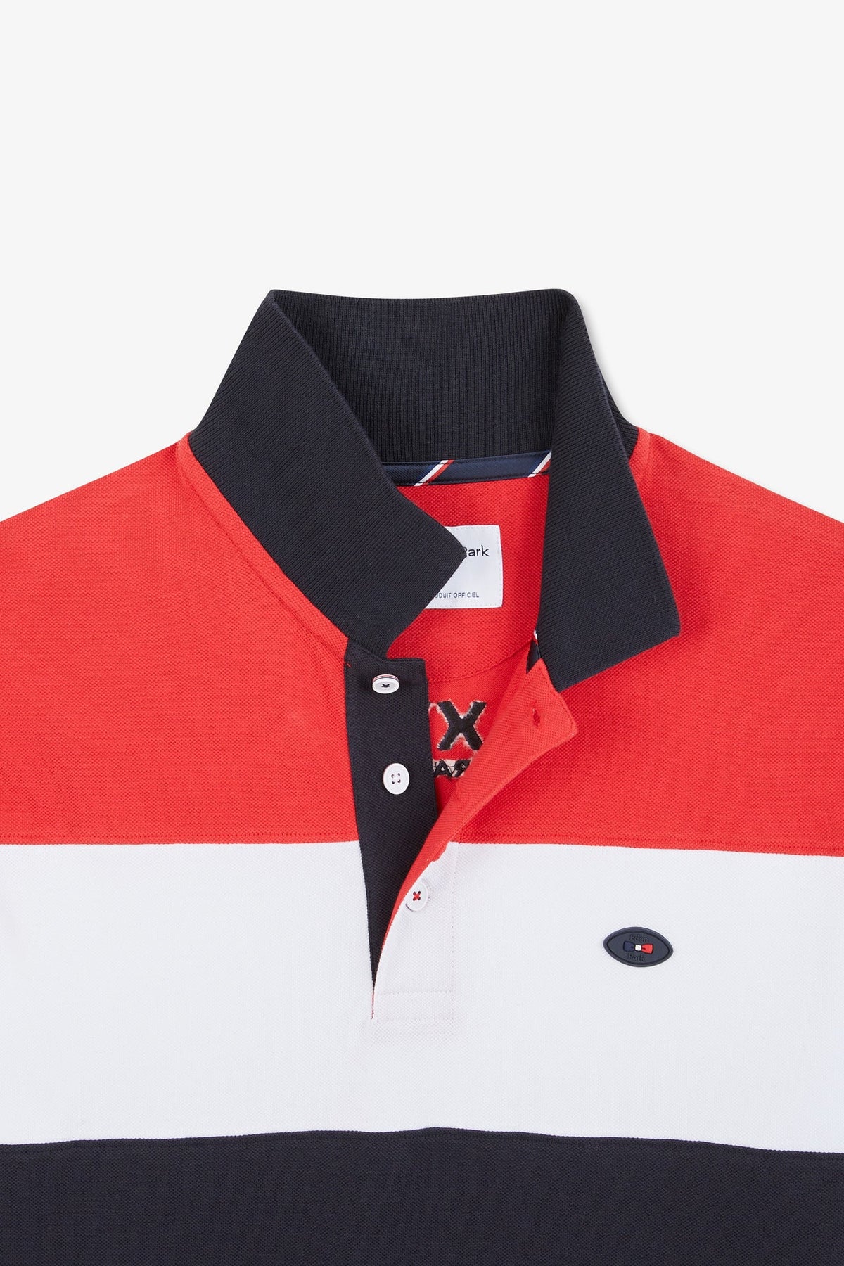 Eden Park Tri-Colour Block Polo Shirt