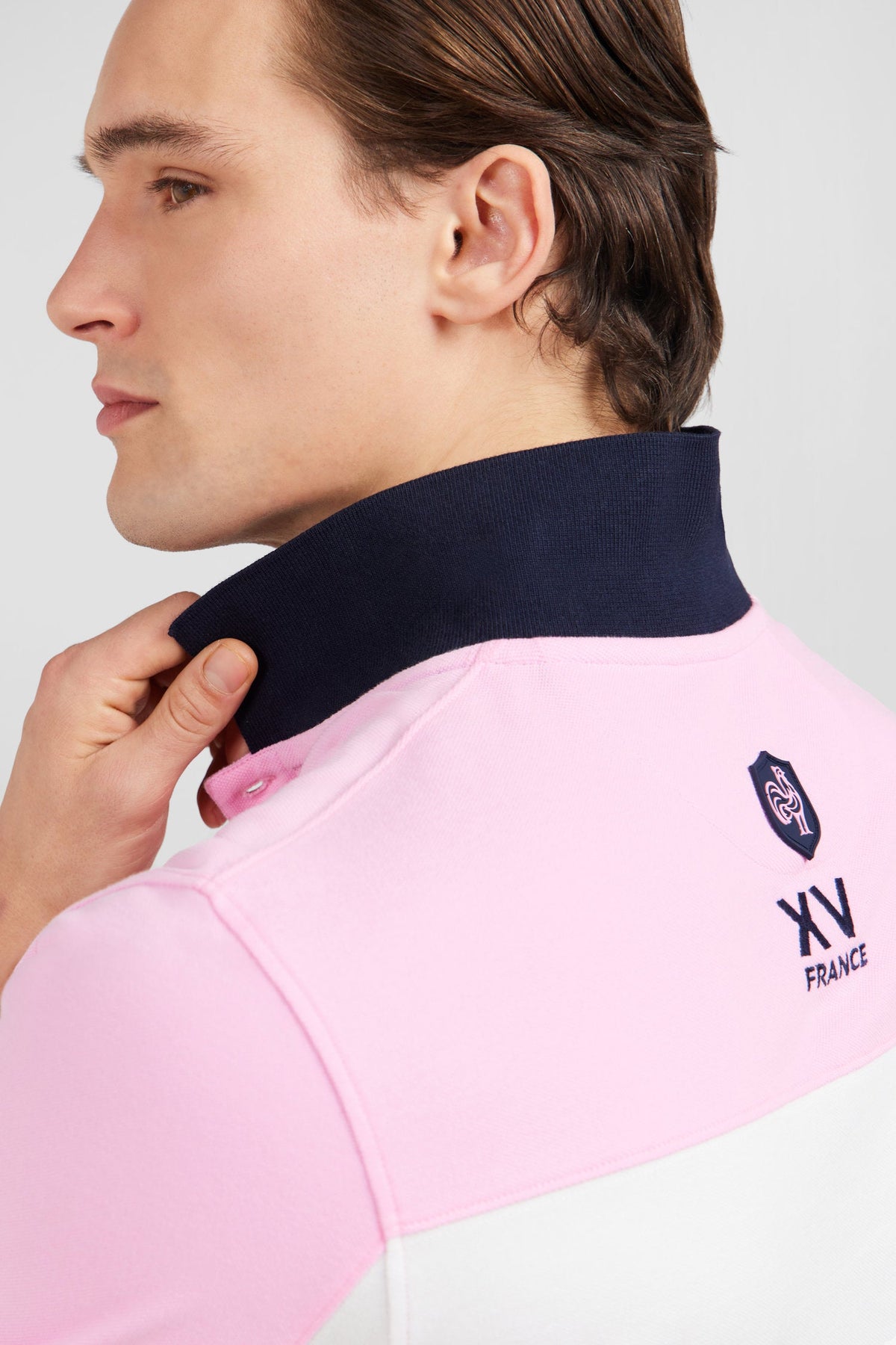 Eden Park Tri-Colour Block Polo Shirt