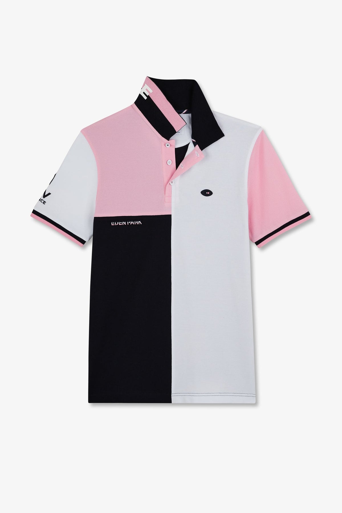 Eden Park Patchwork Colour-Block Polo Shirt