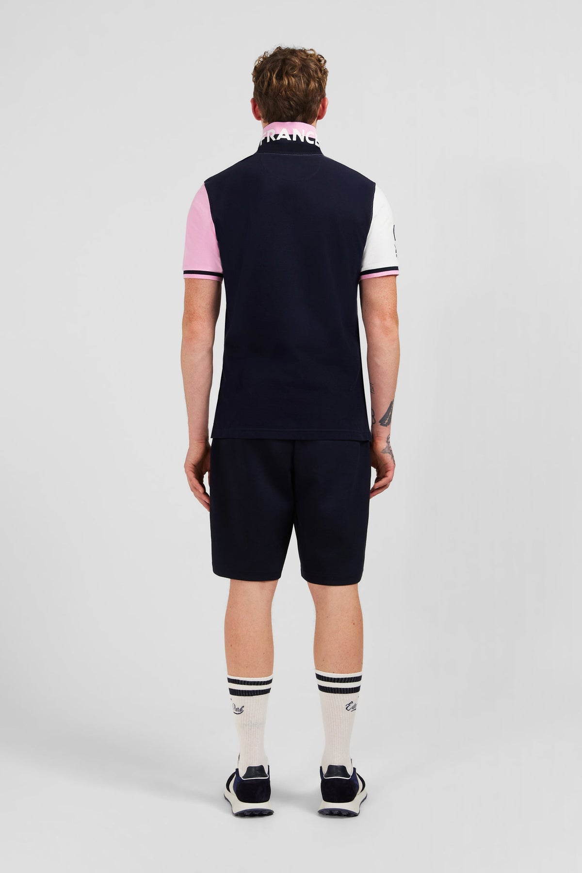 Eden Park Patchwork Colour-Block Polo Shirt