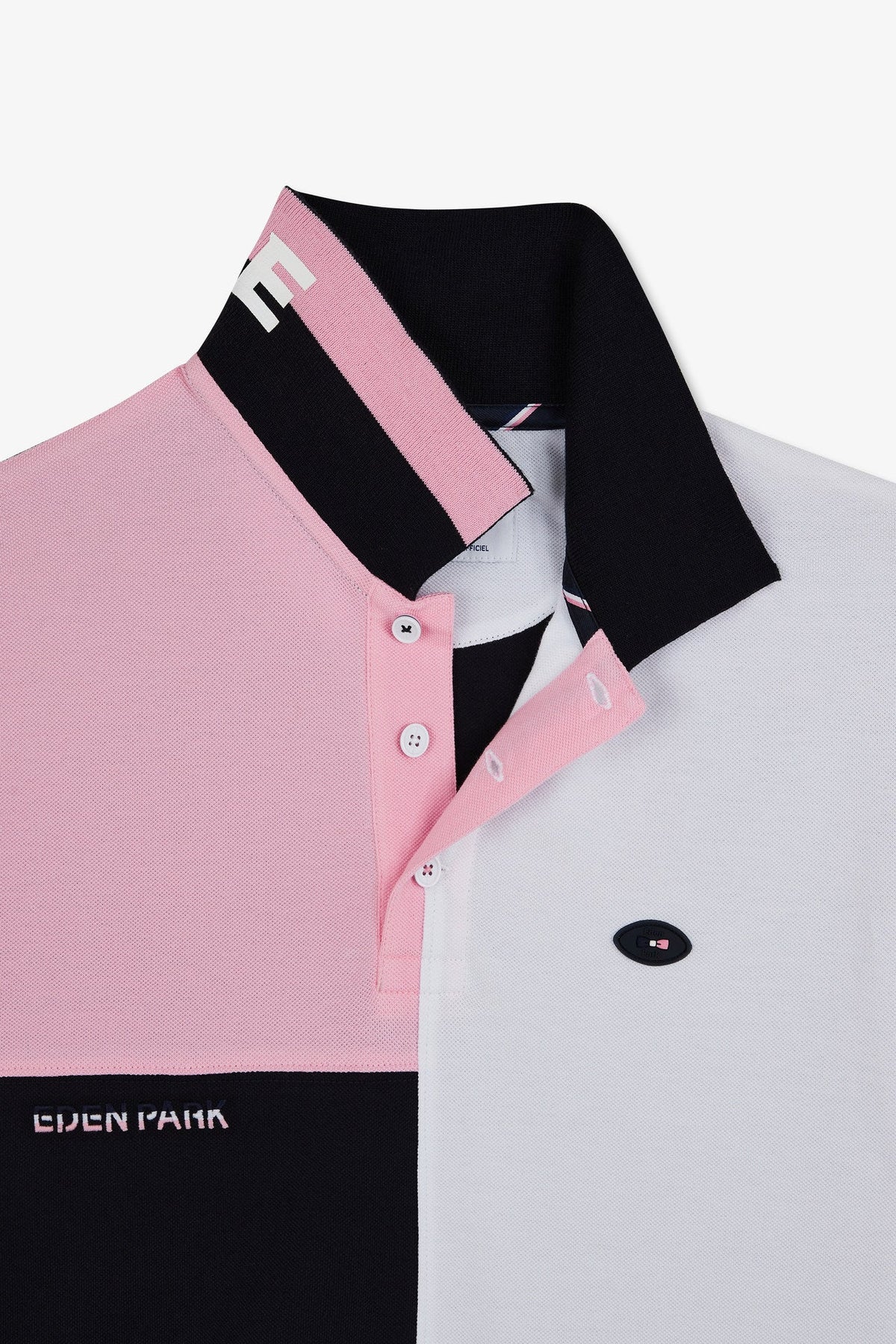 Eden Park Patchwork Colour-Block Polo Shirt