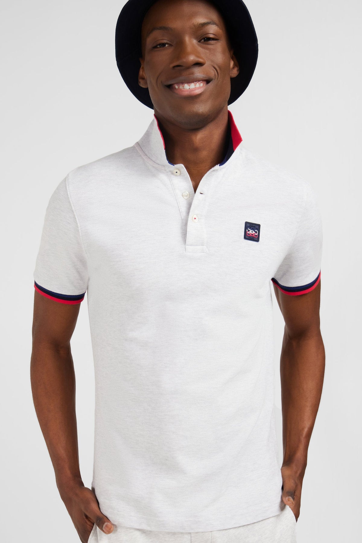Eden Park Tipped Contrast-Collar Polo Shirt