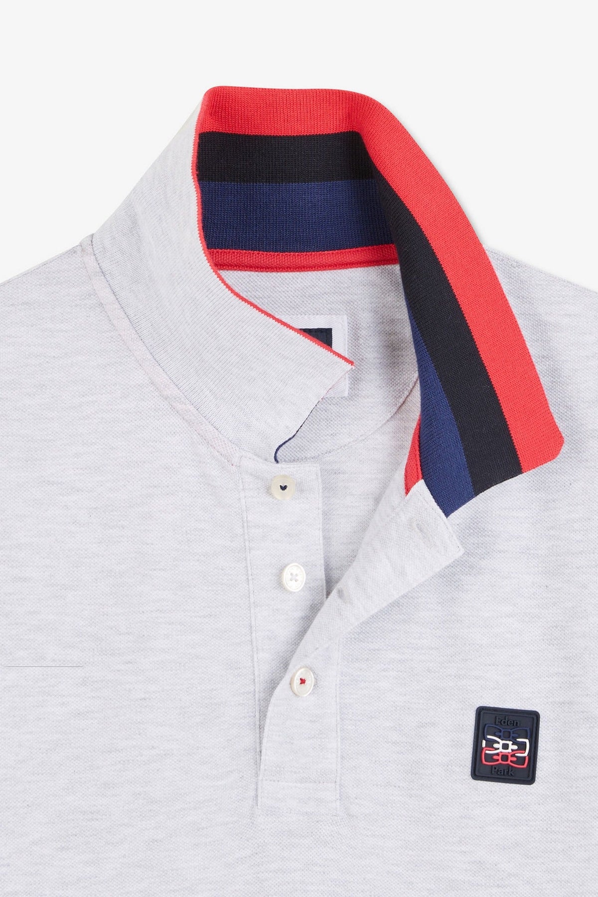 Eden Park Tipped Contrast-Collar Polo Shirt
