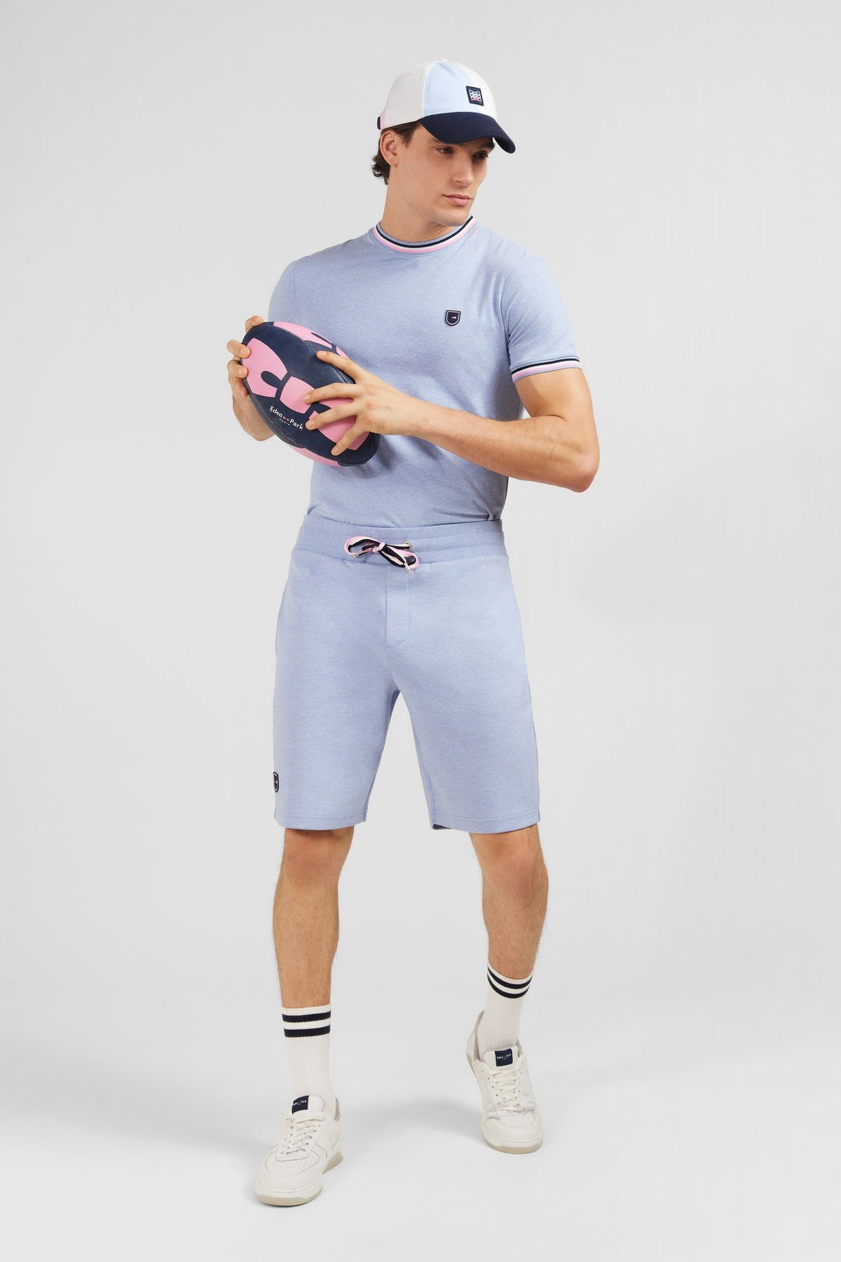 Eden Park Marl Drawstring Jogging Shorts