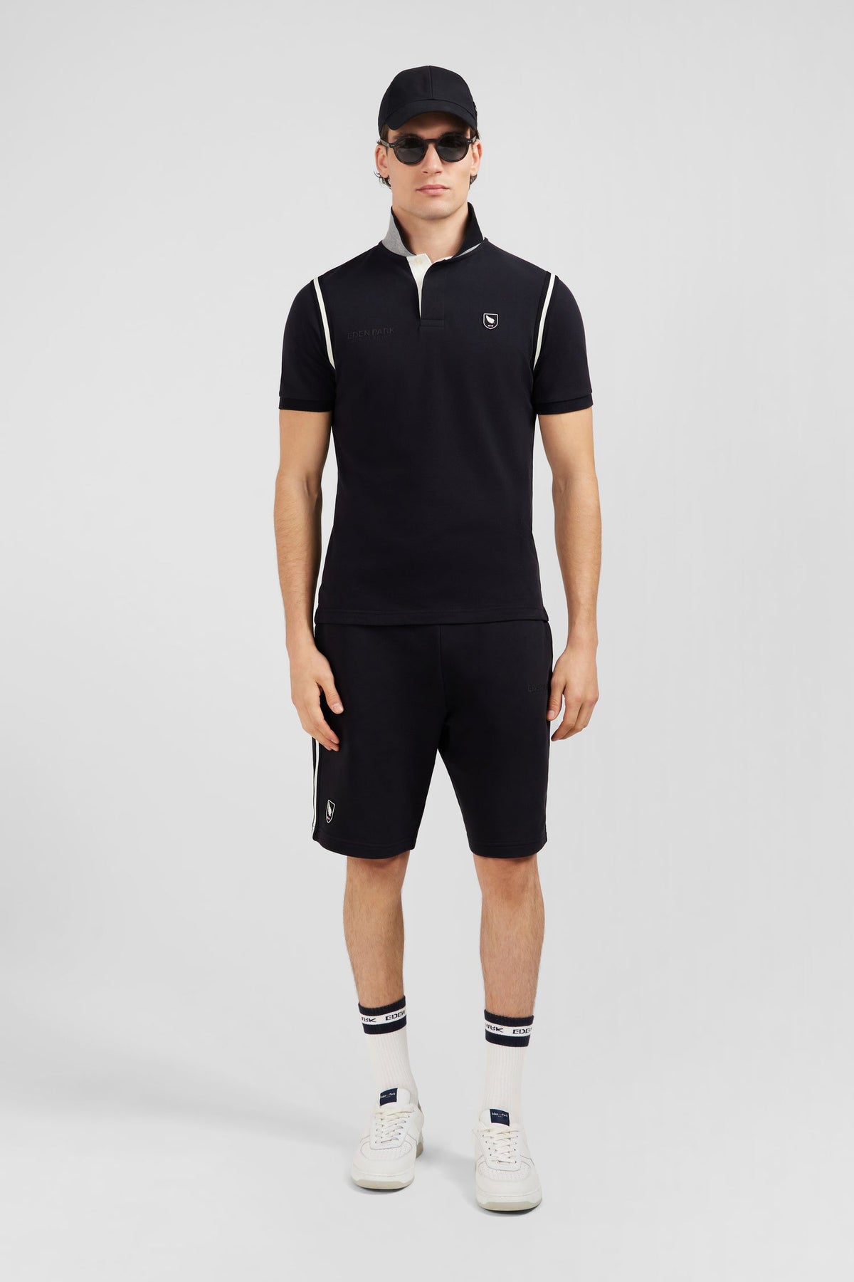 Eden Park Tonal Logo Drawstring Shorts
