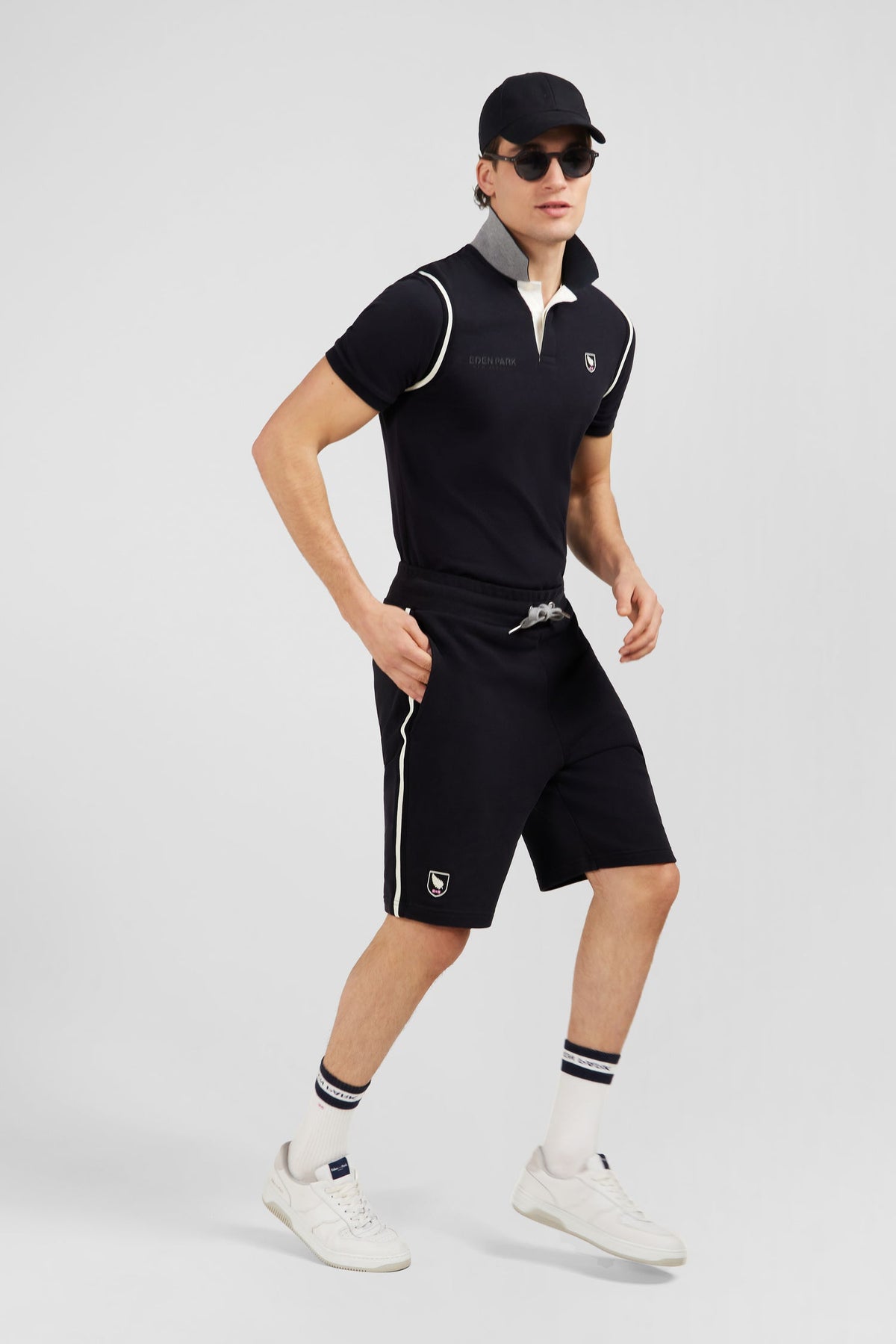 Eden Park Tonal Logo Drawstring Shorts