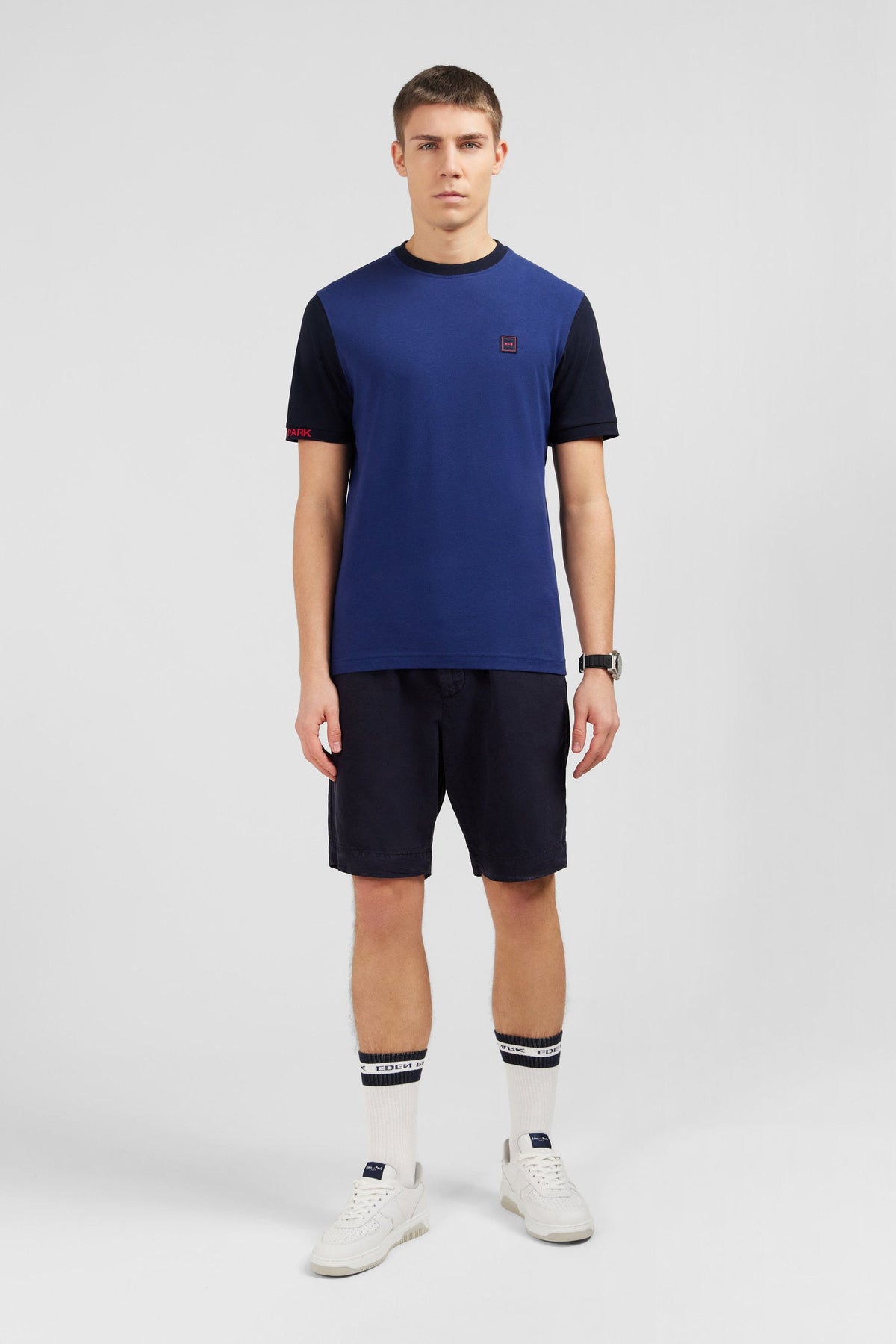 Eden Park Two-Tone Crew-Neck T-Shirt