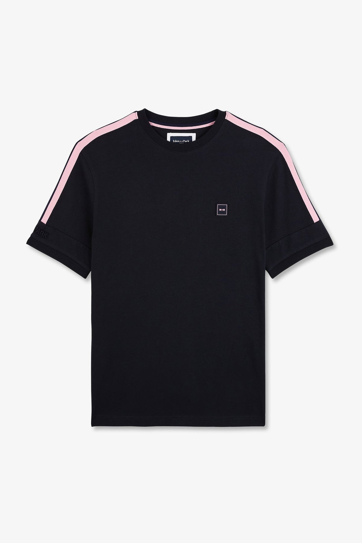 Eden Park Shoulder-Stripe Crew-Neck T-Shirt